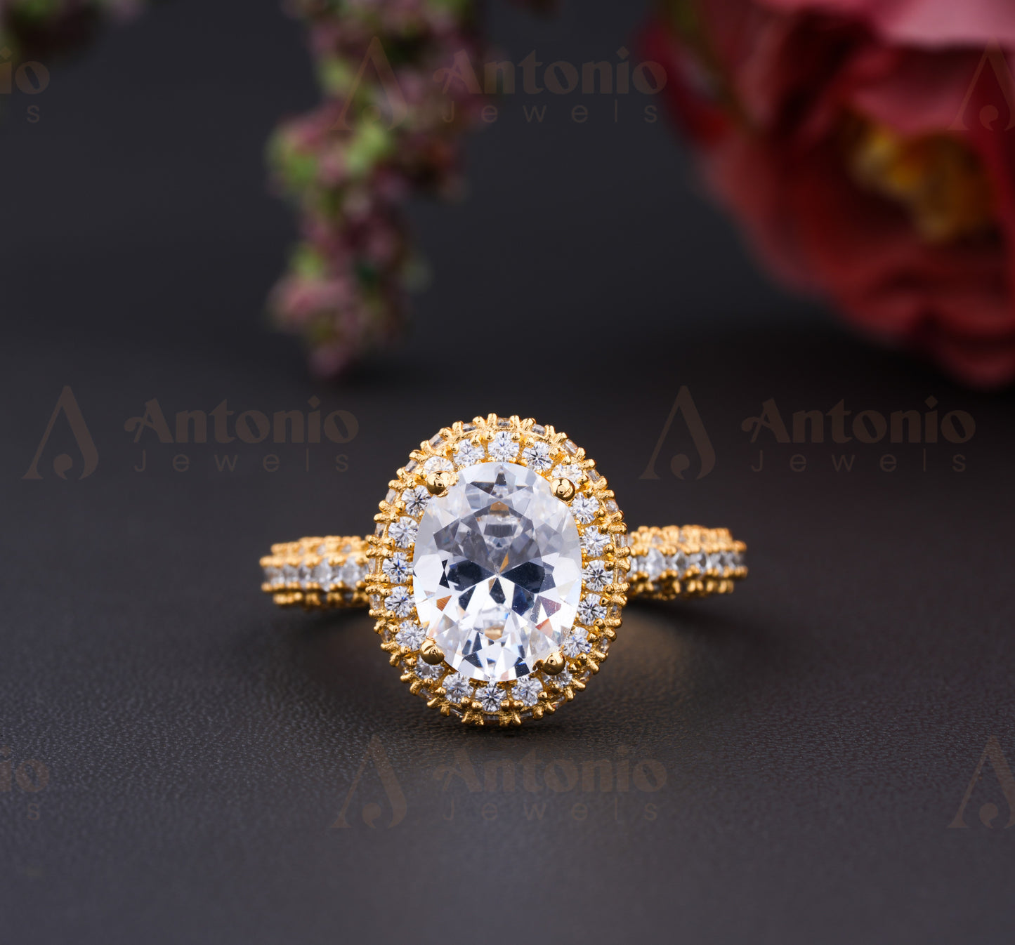 Hidden Halo Moissanite Ring
