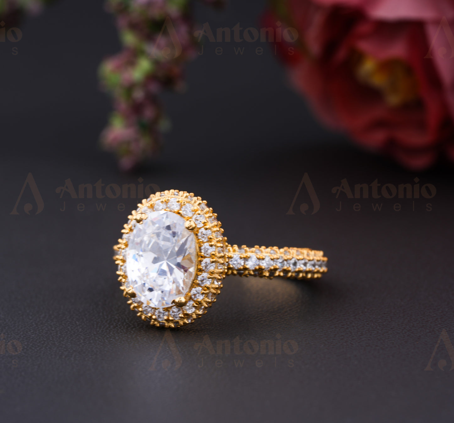 Hidden Halo Moissanite Ring
