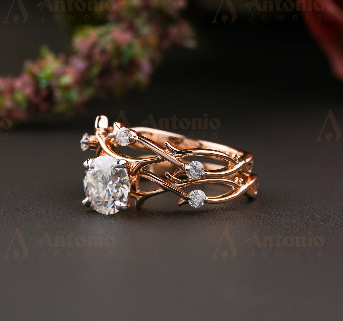1CT Dainty Twig Engagement Set