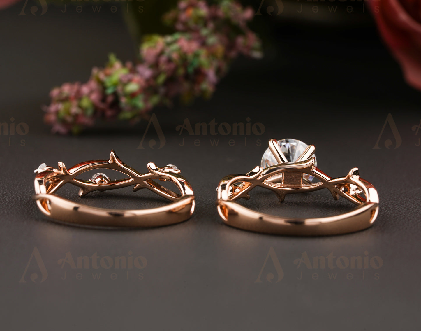 1CT Dainty Twig Engagement Set