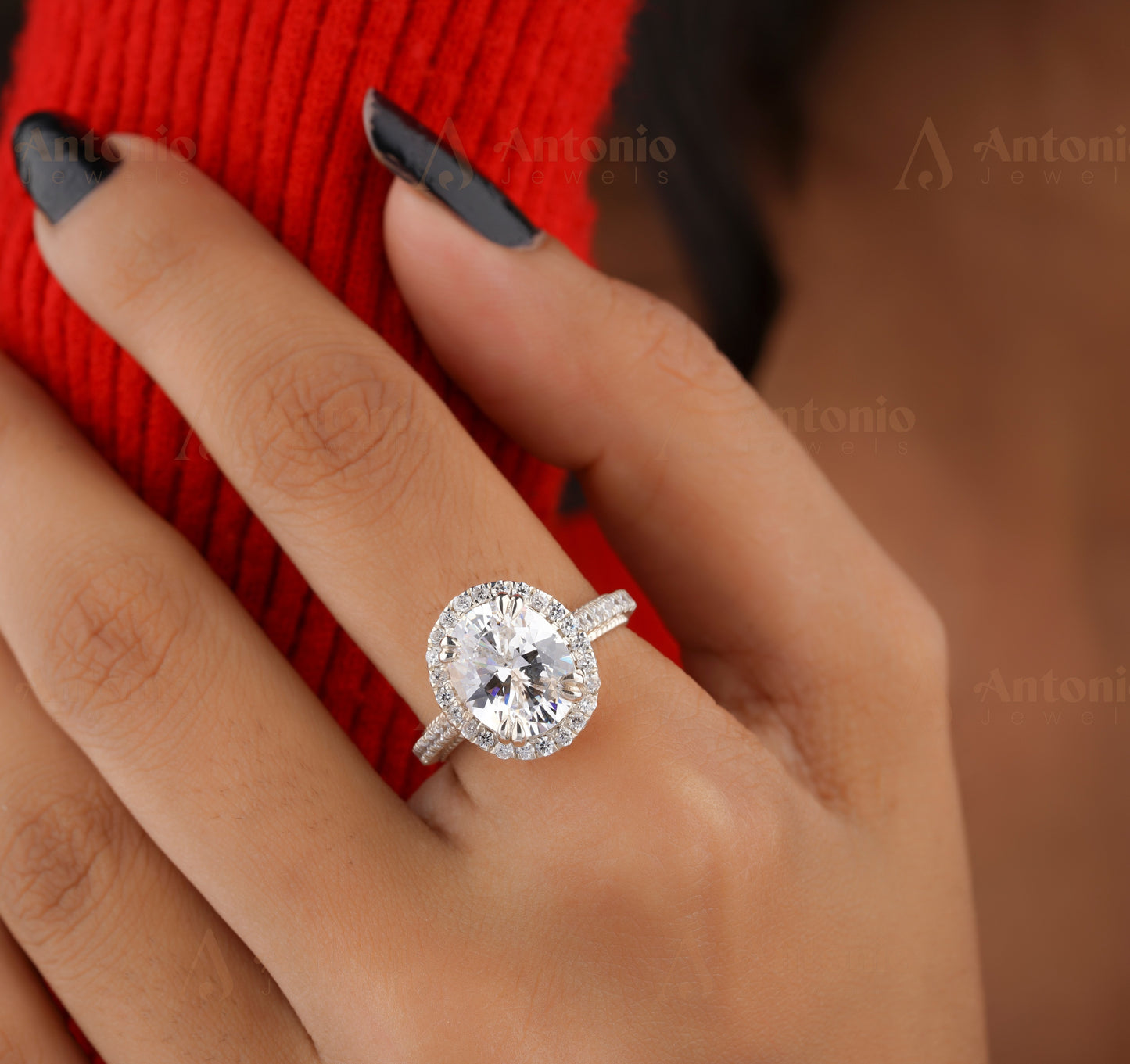 Straight Shank Engagement Ring Oval