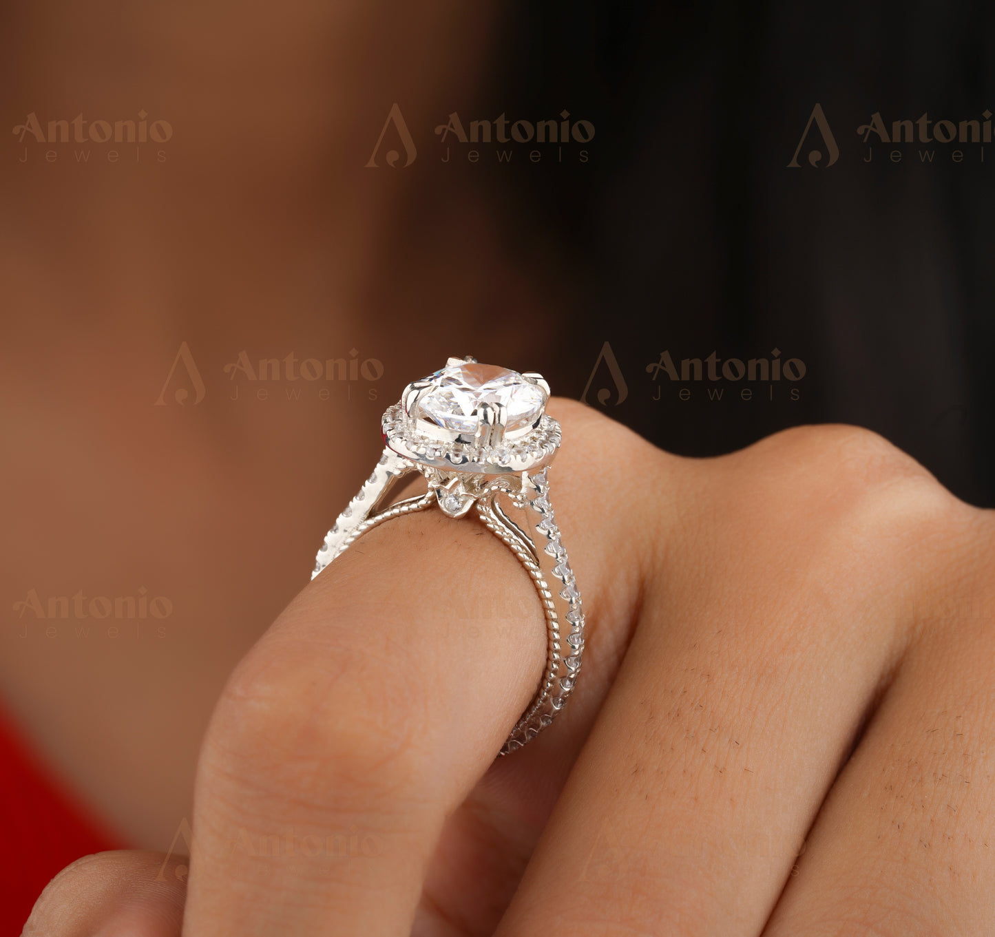 Straight Shank Engagement Ring Oval