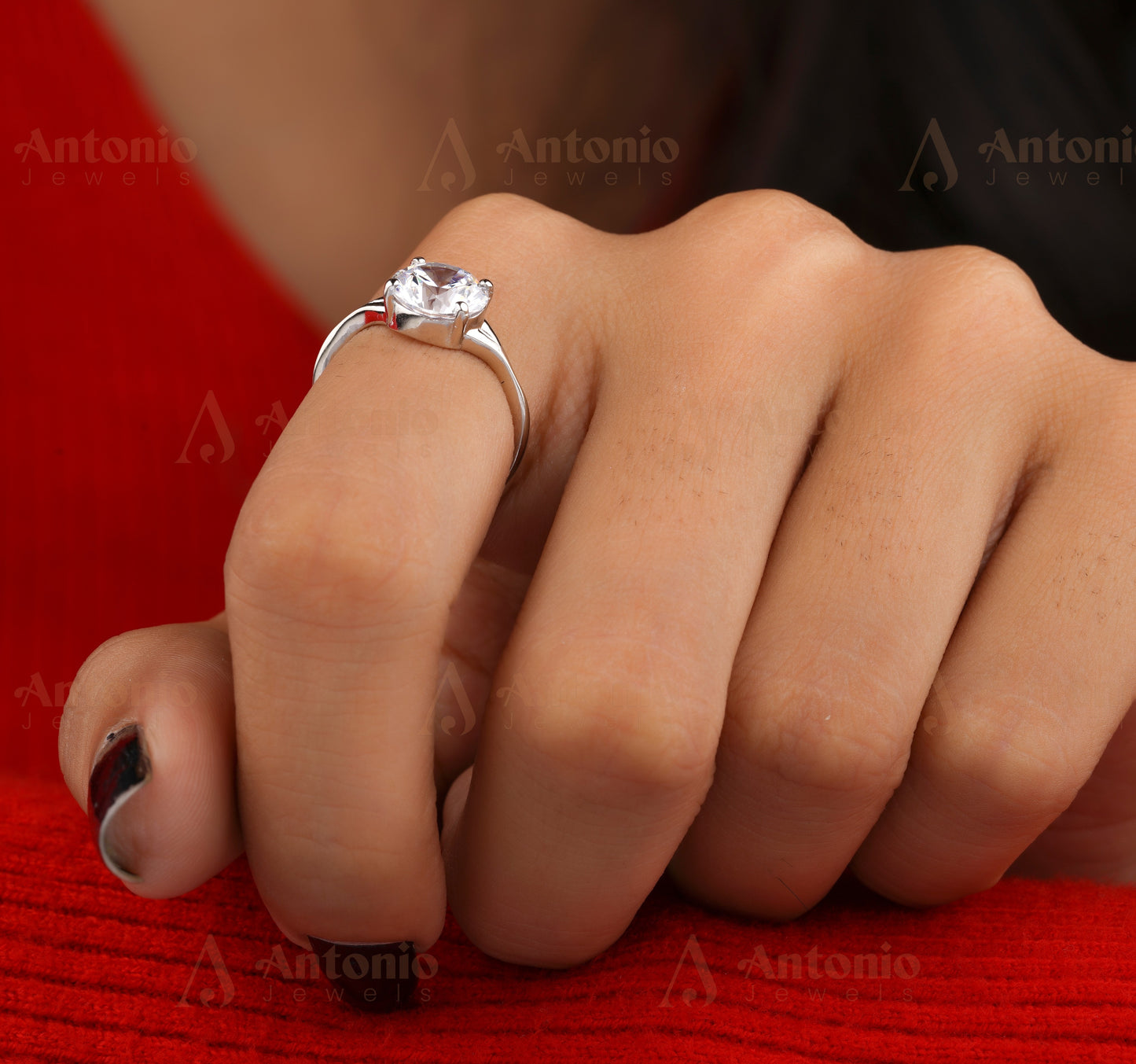 Classic Round Solitaire engagement ring