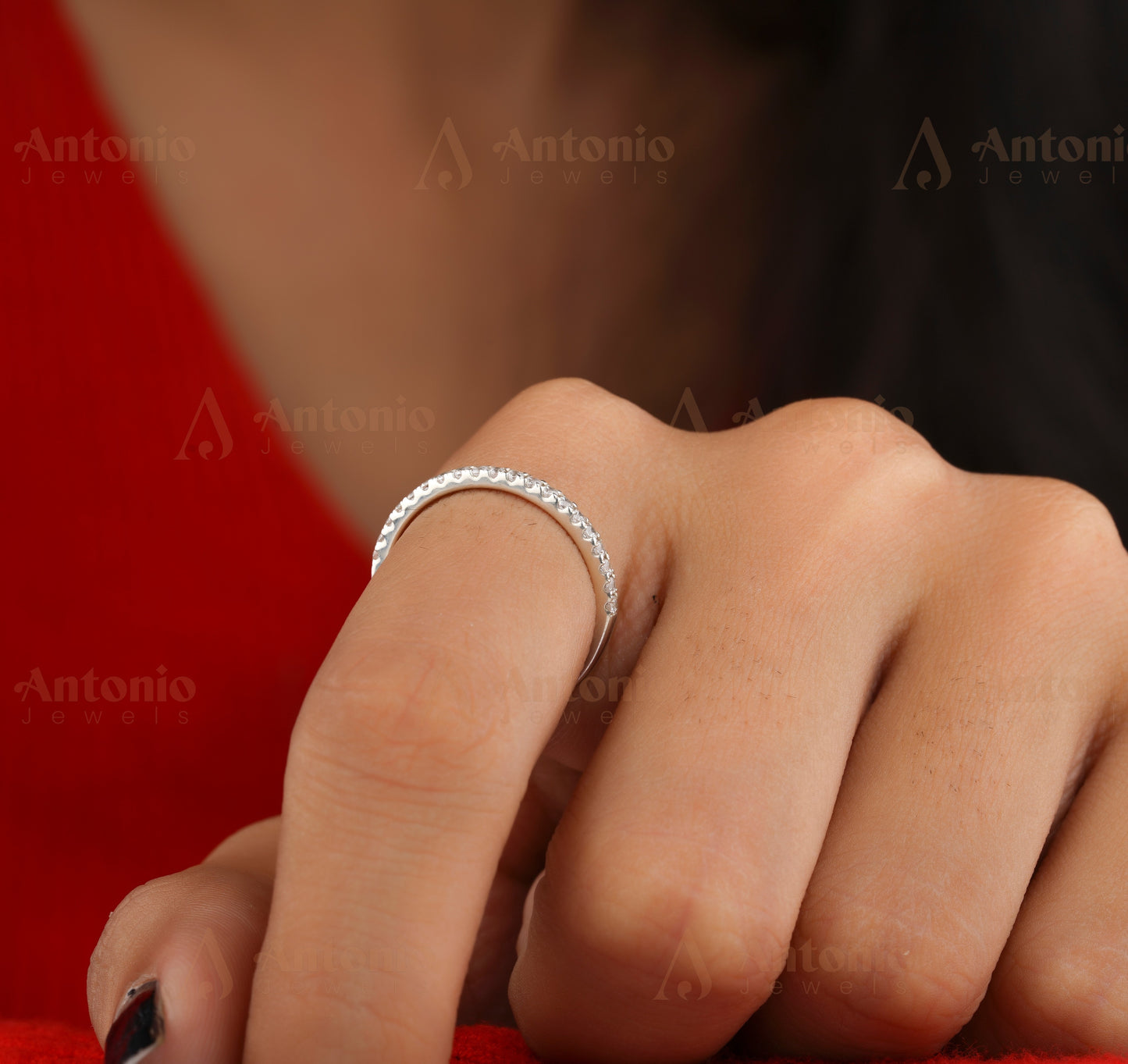 Dainty Wedding Band for her