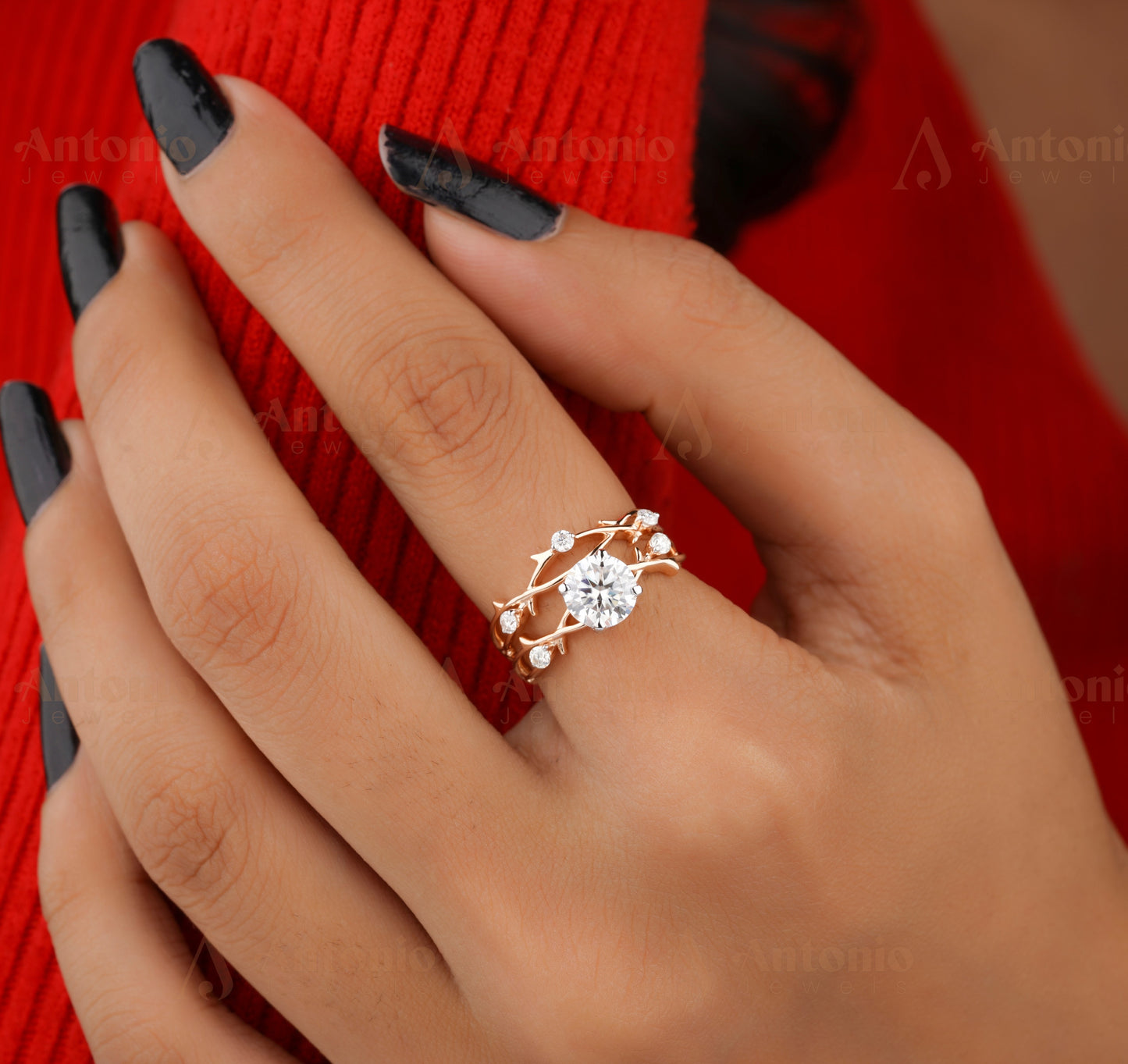 1CT Dainty Twig Engagement Set