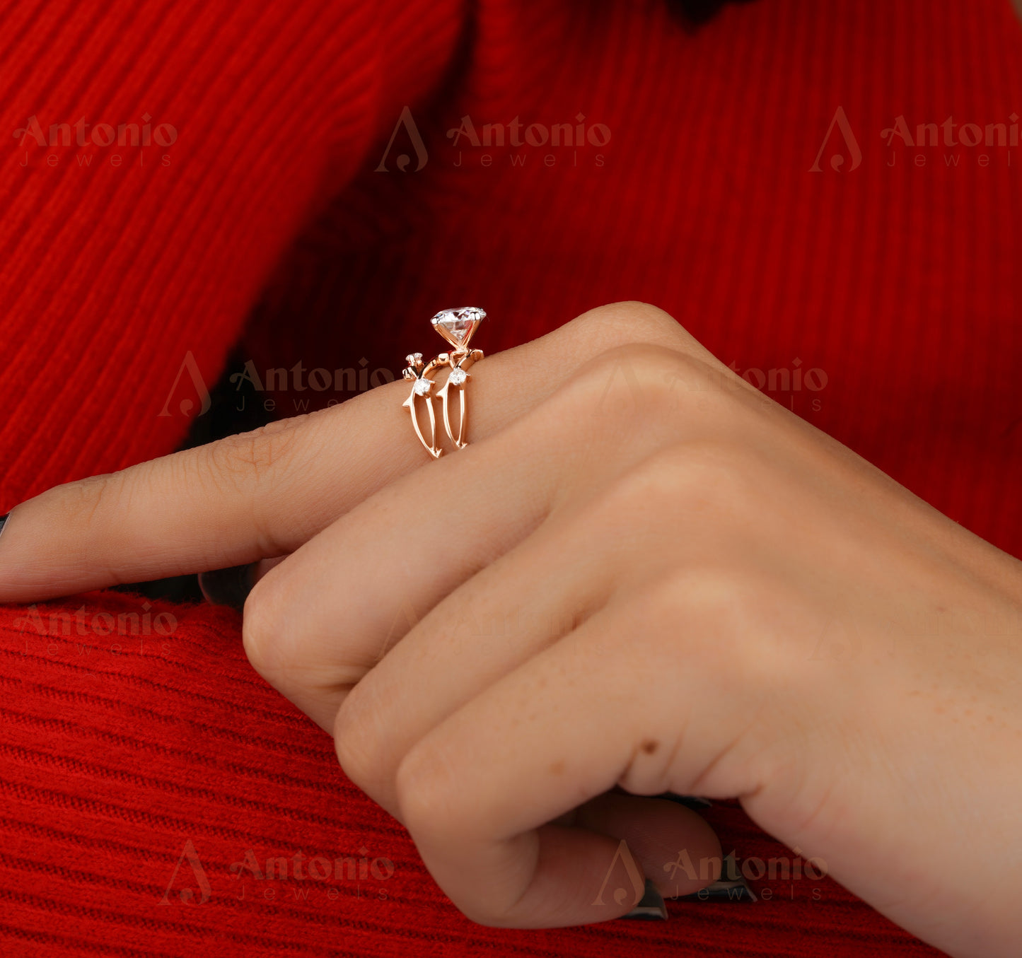 1CT Dainty Twig Engagement Set