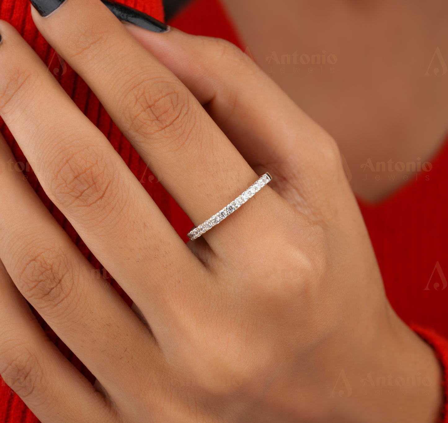 14K Gold Eternity Ring for Women