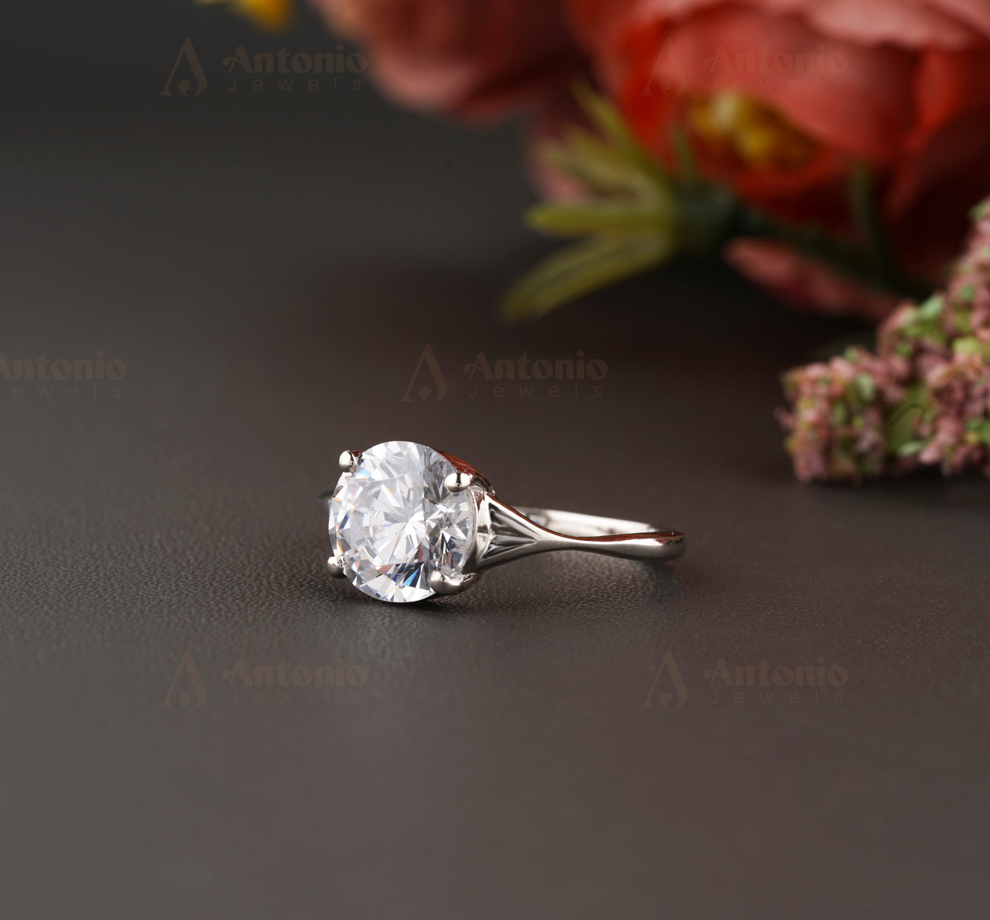 Classic Round Solitaire engagement ring