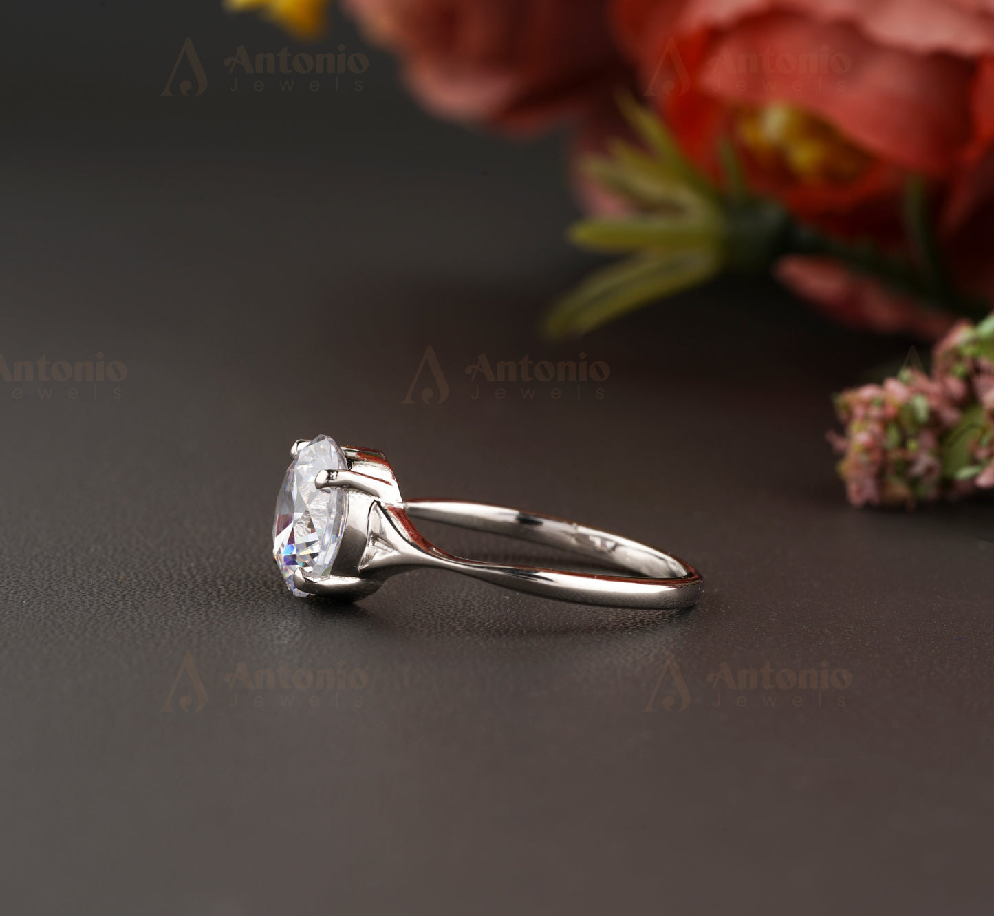 Classic Round Solitaire engagement ring