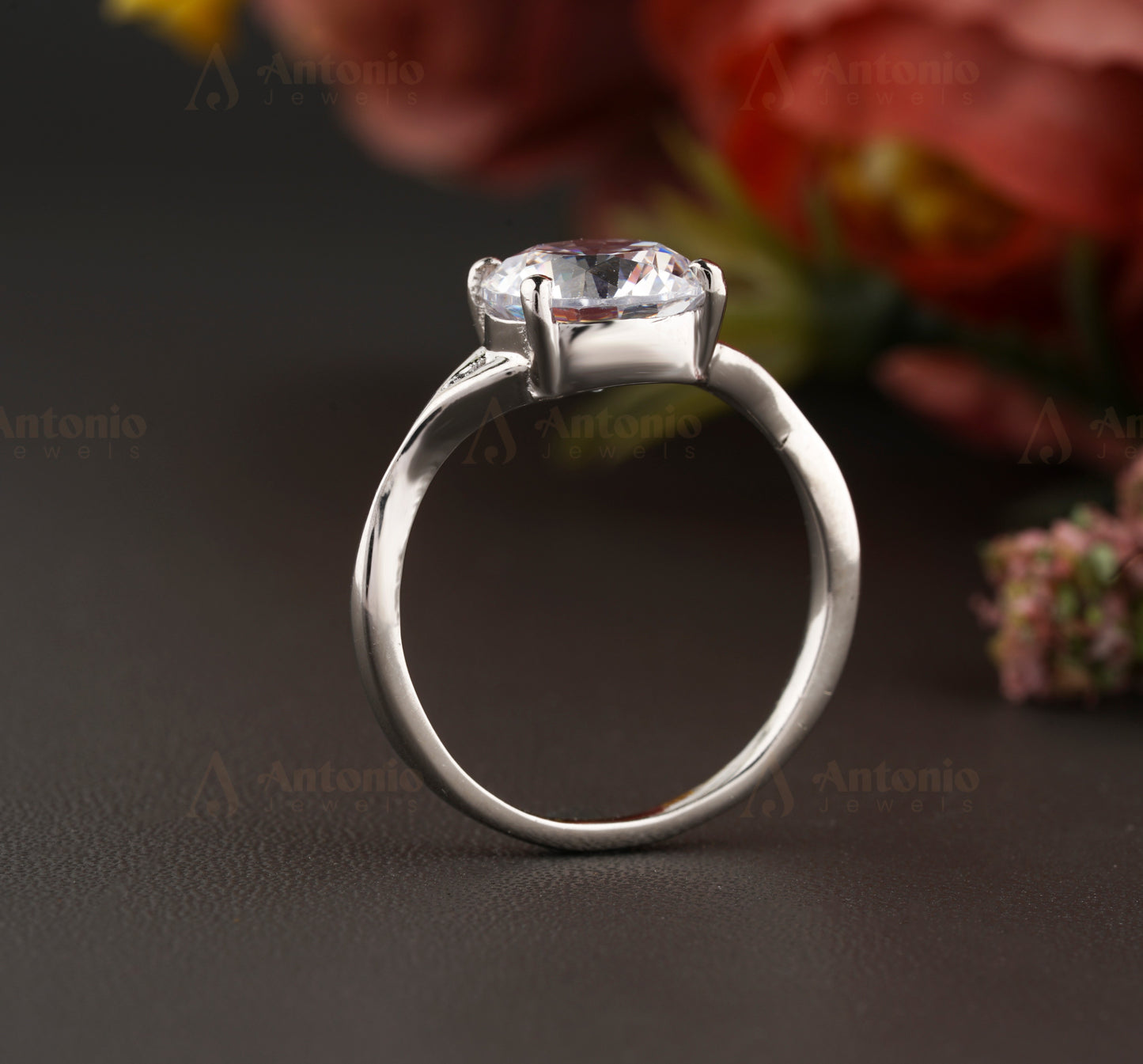 Classic Round Solitaire engagement ring