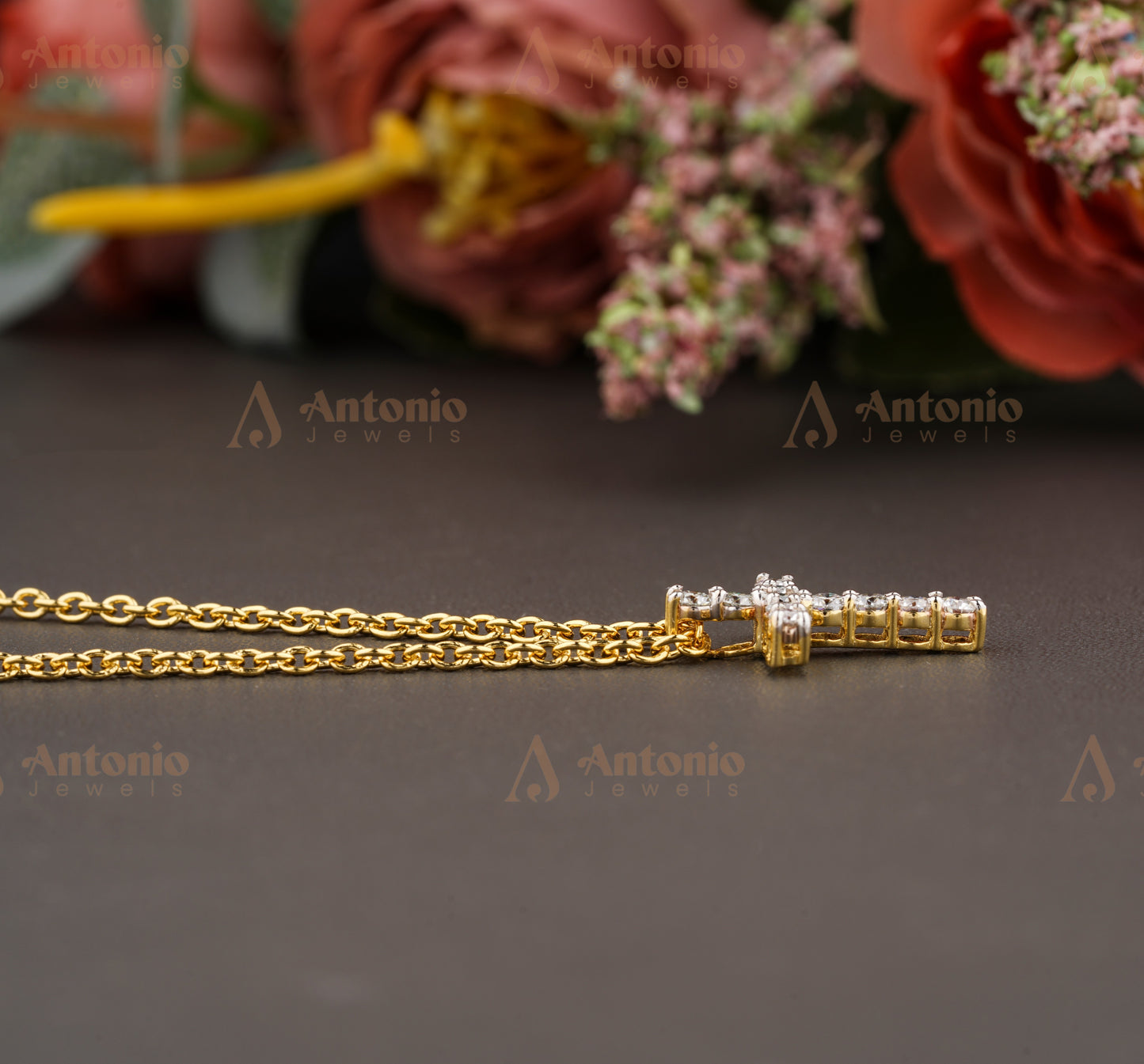 Cross Diamond Necklace