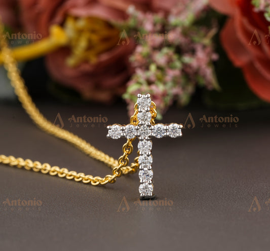 Cross Diamond Necklace