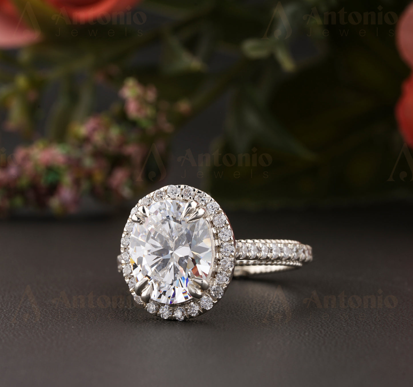 Straight Shank Engagement Ring Oval