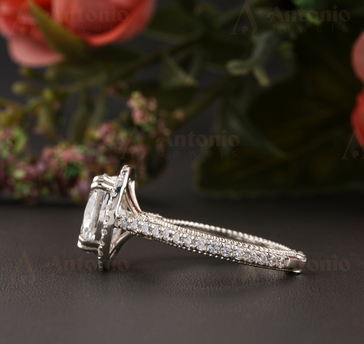 Straight Shank Engagement Ring Oval