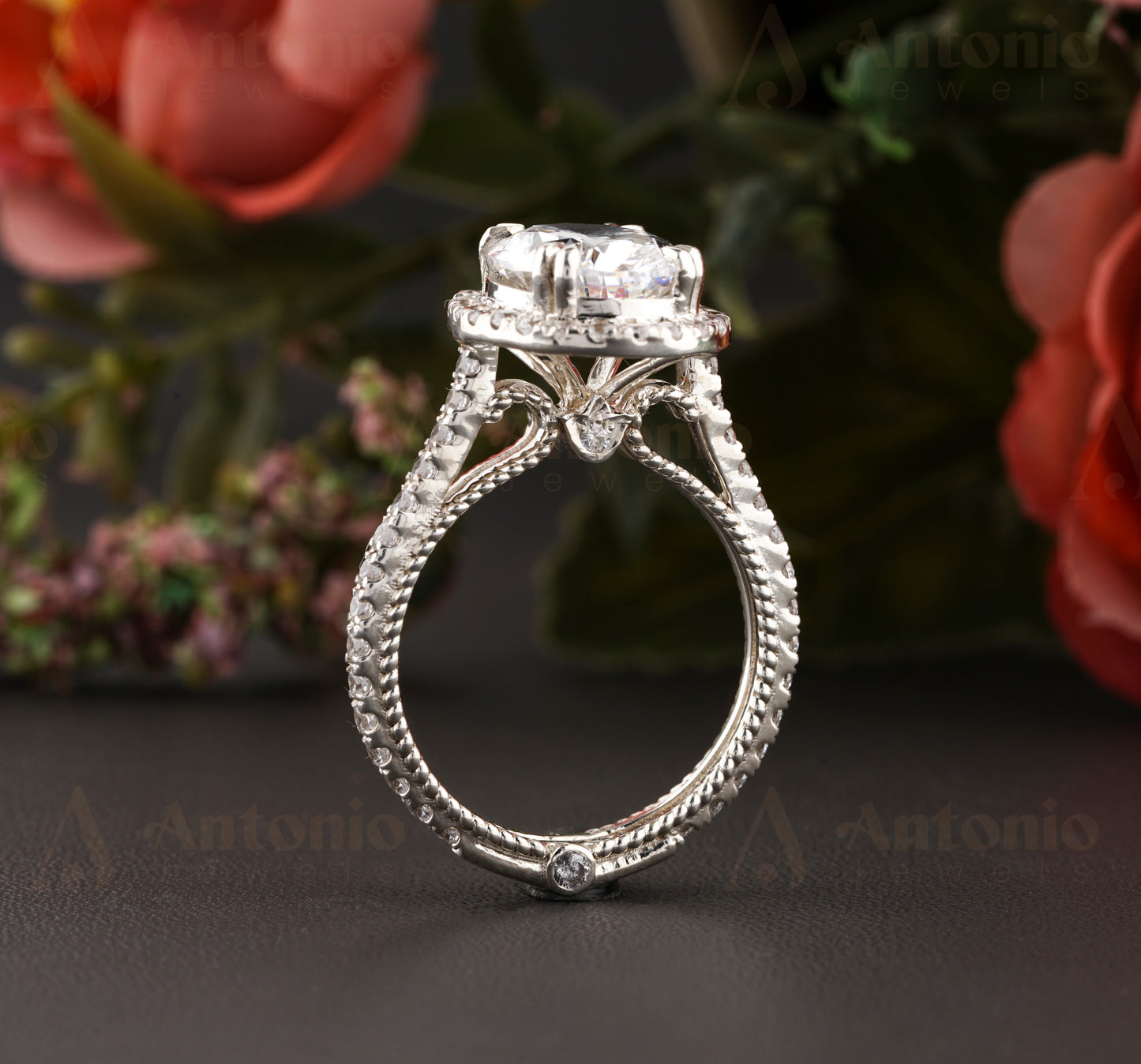 Straight Shank Engagement Ring Oval