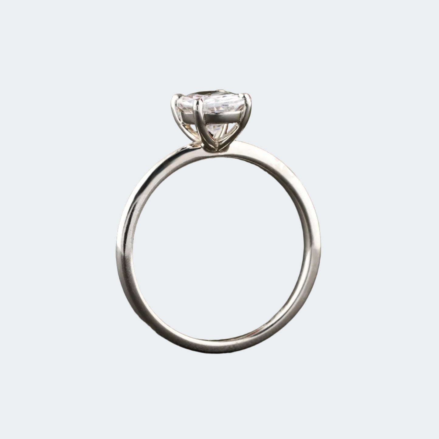 Classic Oval Cut Solitaire Engagement Ring | Timeless Elegance | Christmas Gift For Her