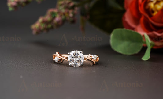 Dainty Twig Engagement Ring