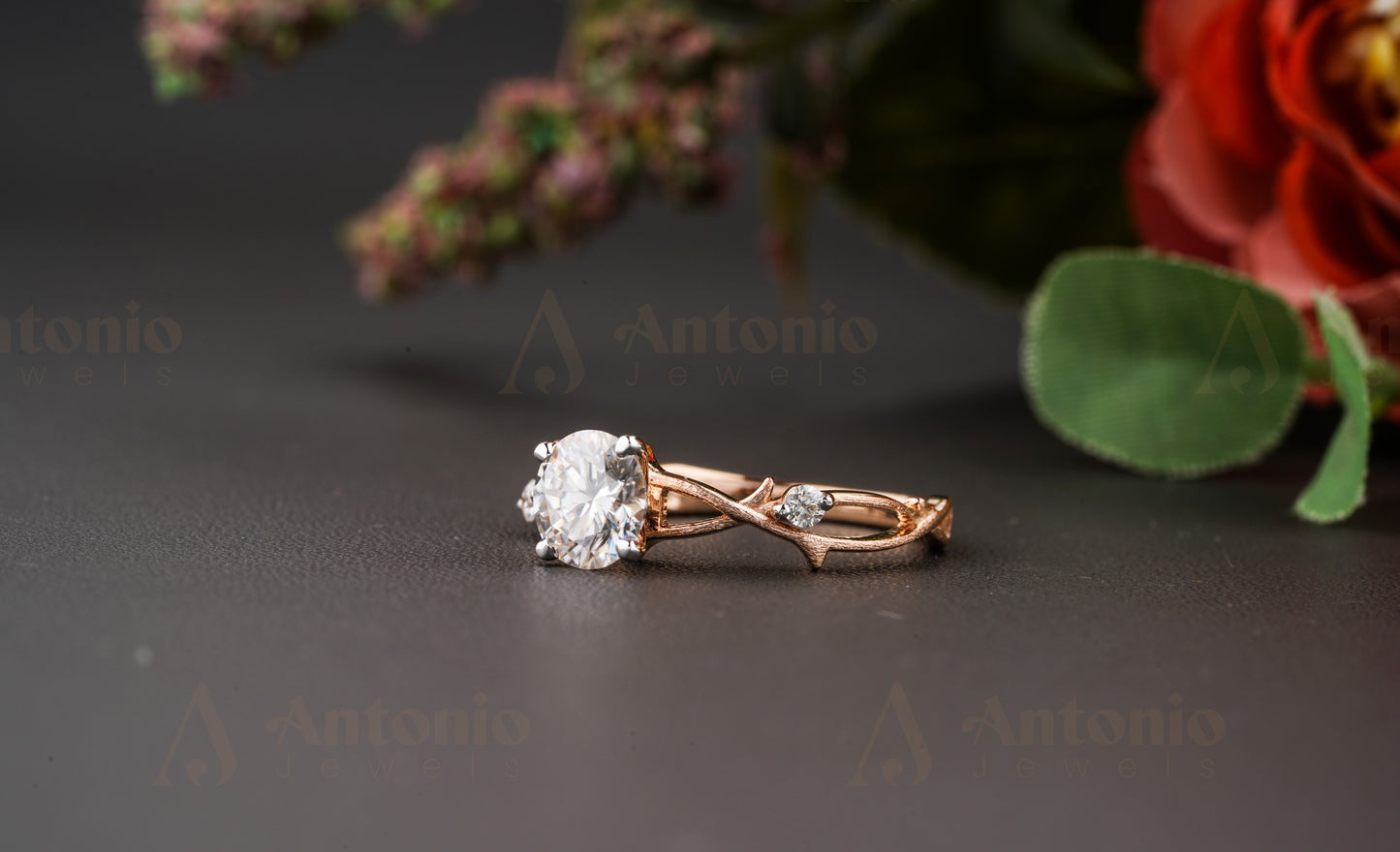 Dainty Twig Engagement Ring