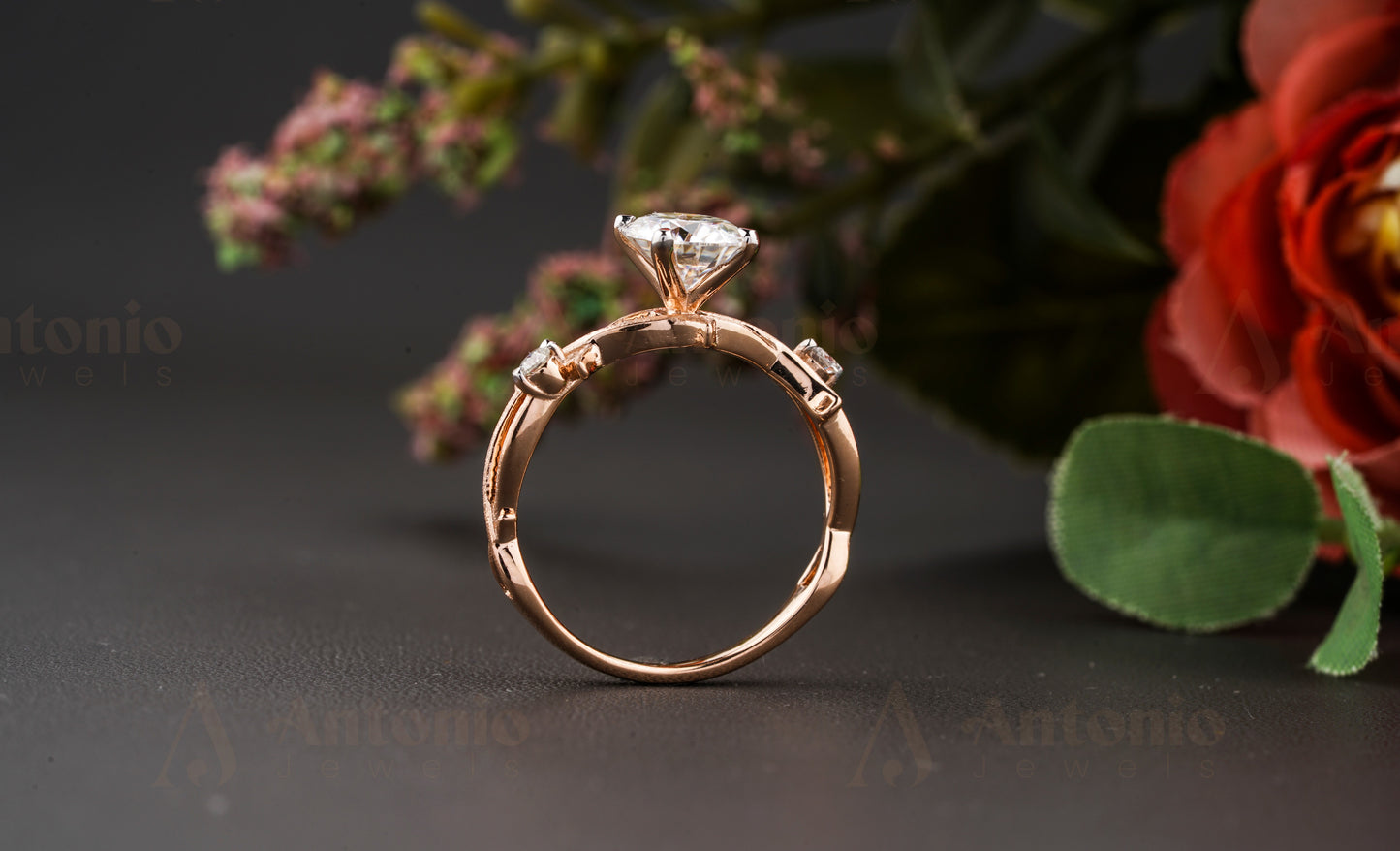 Dainty Twig Engagement Ring