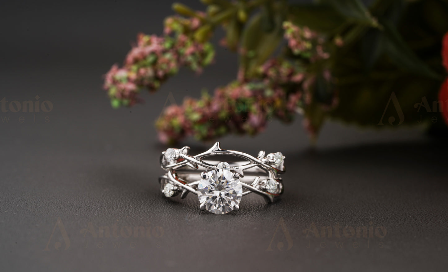 1CT Dainty Twig Engagement Set