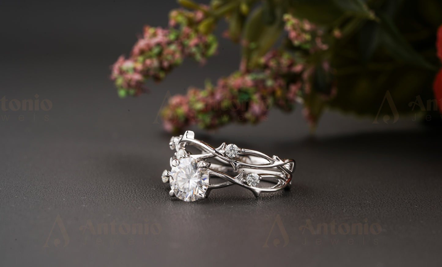 1CT Dainty Twig Engagement Set