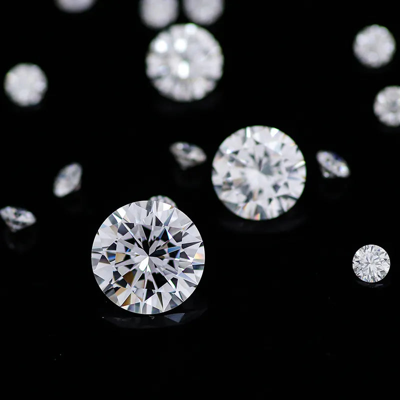 Small Round Brilliant Moissanite Diamonds