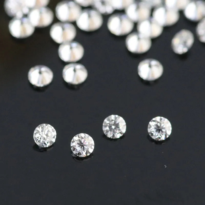 Small Round Brilliant Moissanite Diamonds