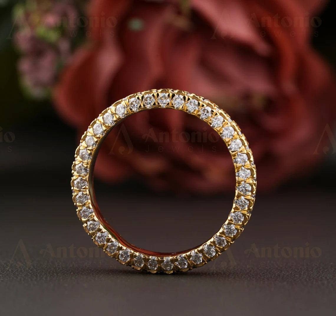 Moissanite Diamond Band