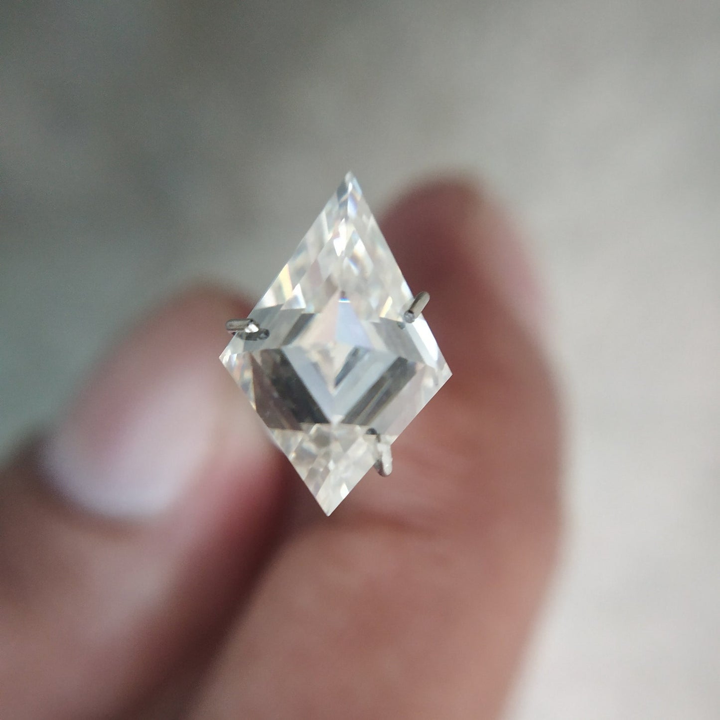 Lozenge cut loose Moissanite, Kite Shape Diamond, Lab Created Moissanite Gemstone VVS1/2 Clarity