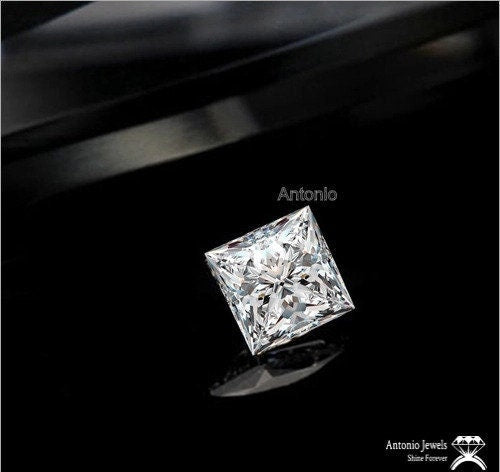 Princess Square Cut Moissanite Diamond
