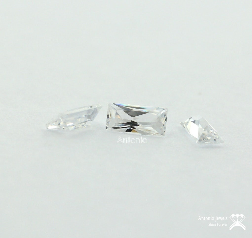 Loose Baguette Moissanite D Color