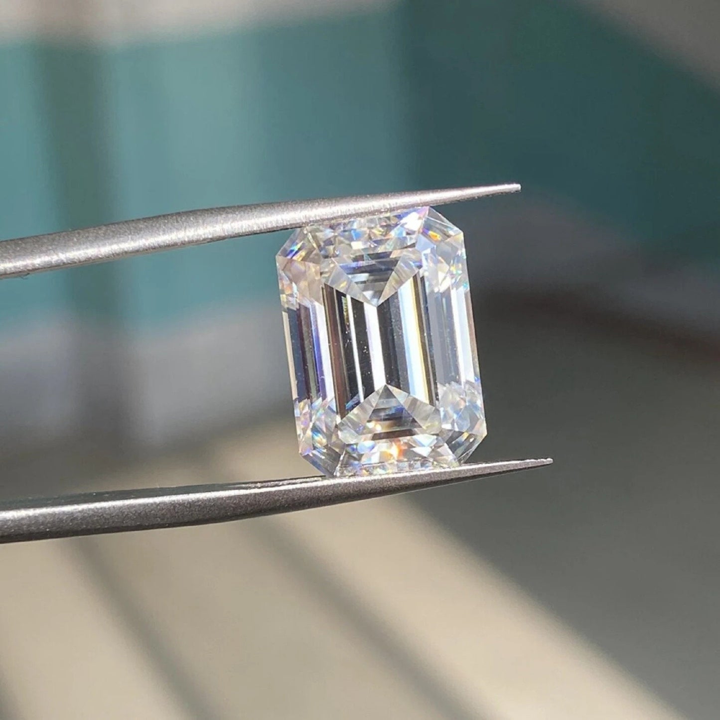 Emerald Cut Moissanite Diamond