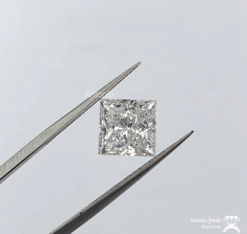 Princess Square Cut Moissanite Diamond