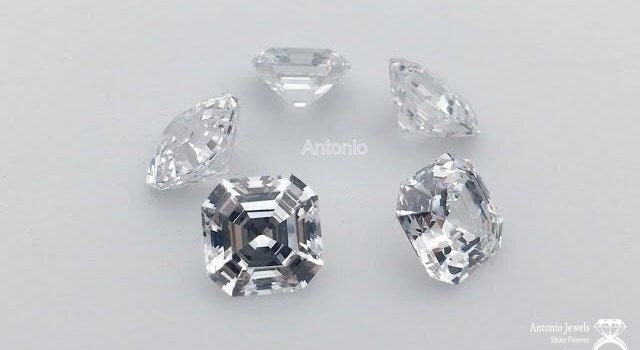 Asscher Cut Moissanite Diamond