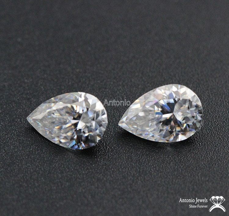 D Colour Lab Grown Pear Shape loose Moissanite