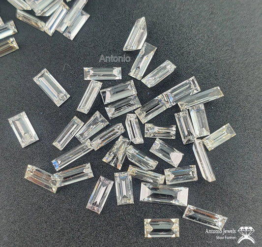 Loose Baguette Moissanite D Color