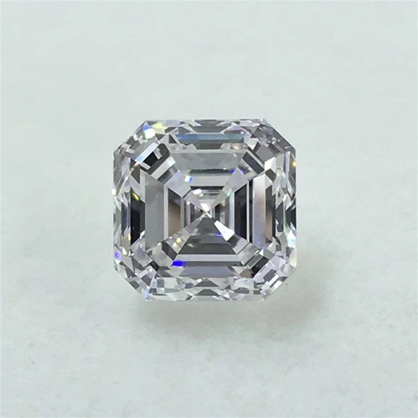 Asscher Cut Moissanite Diamond