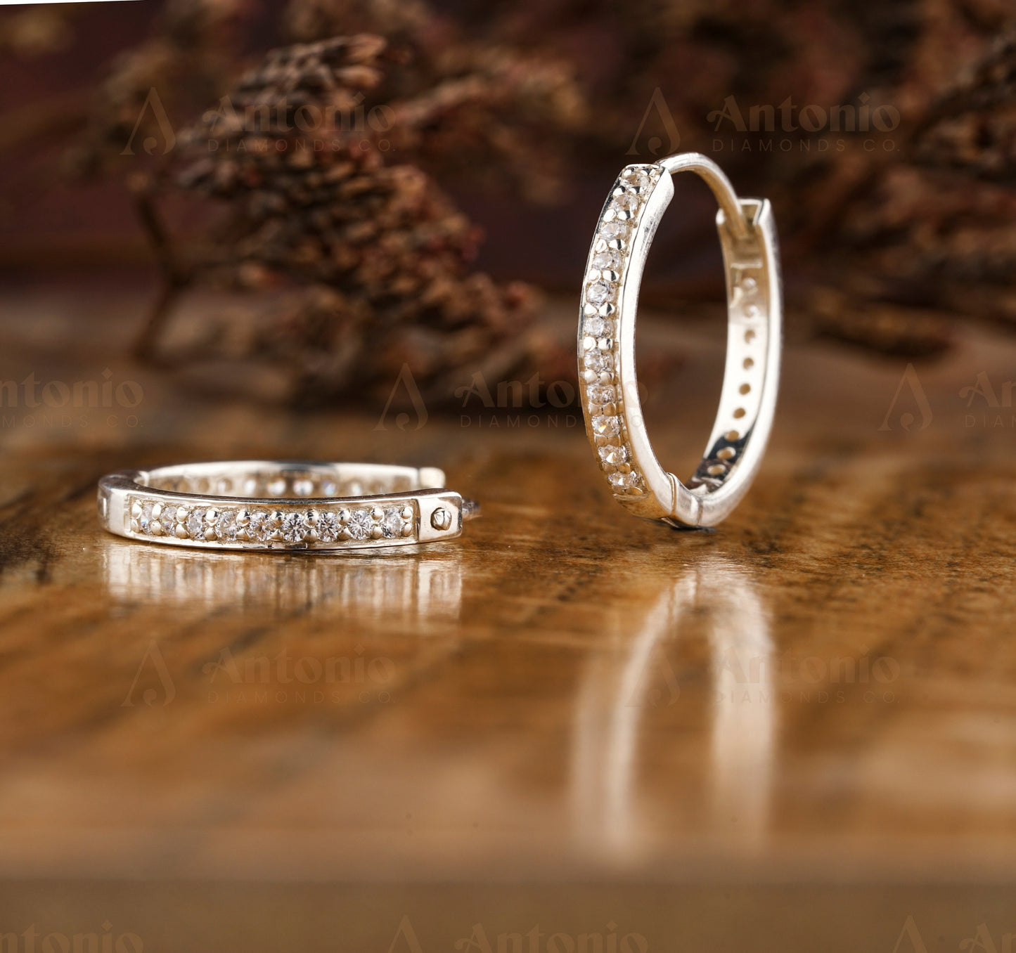 Lab Grown Diamond Hoop Earrings