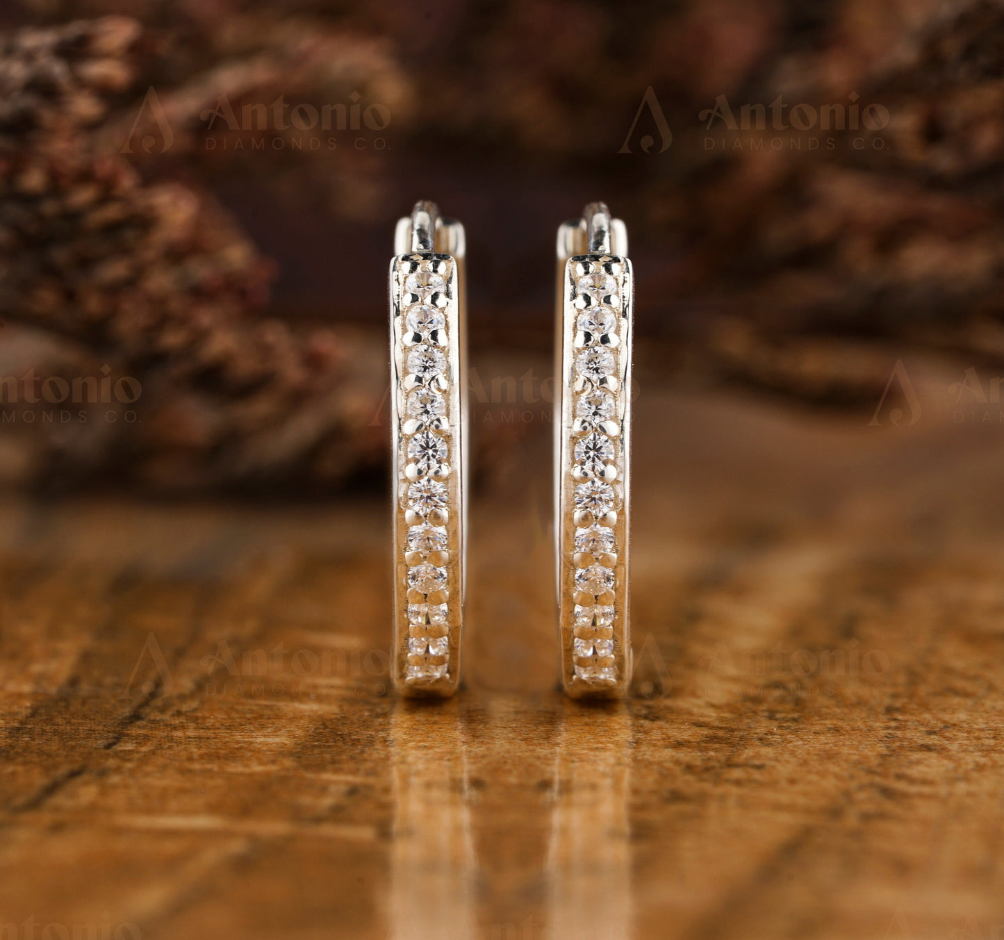 Lab Grown Diamond Hoop Earrings
