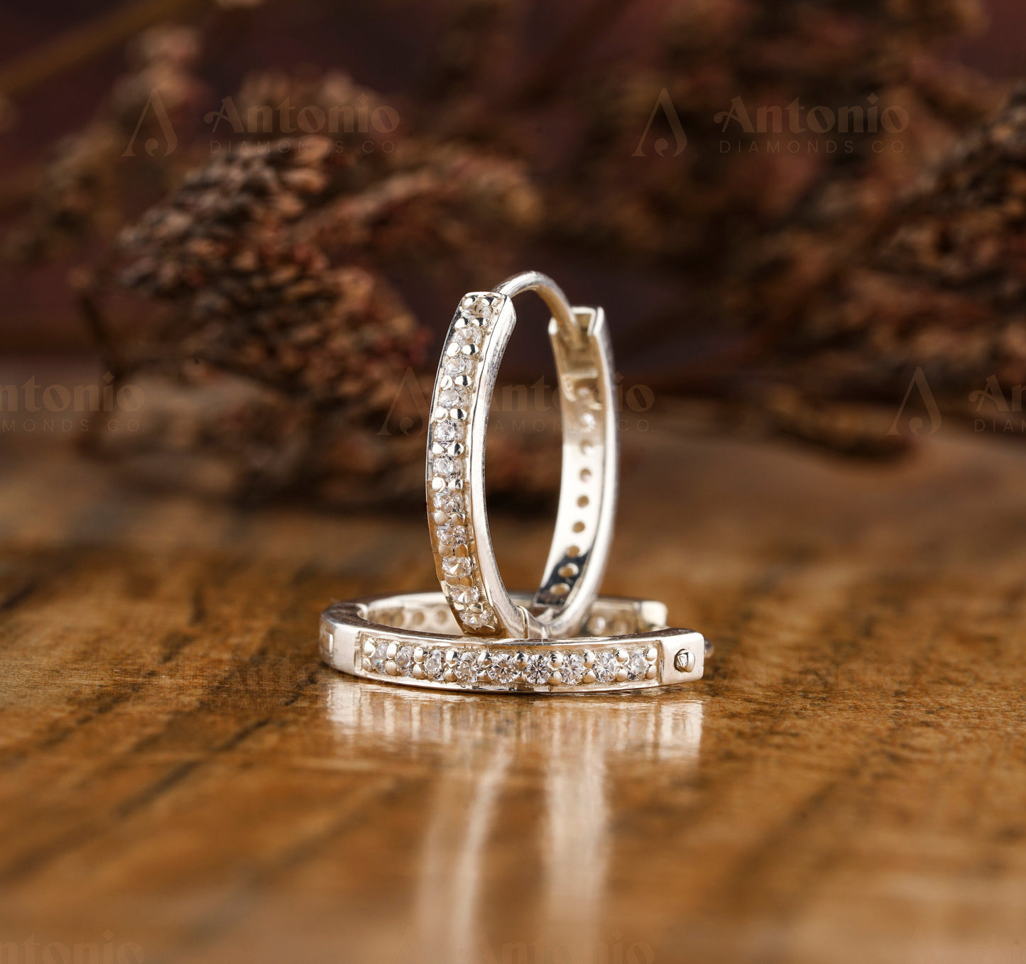 Lab Grown Diamond Hoop Earrings