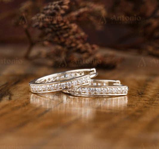 Lab Grown Diamond Hoop Earrings
