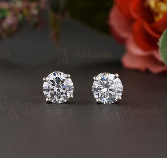Moissanite Stud Earrings