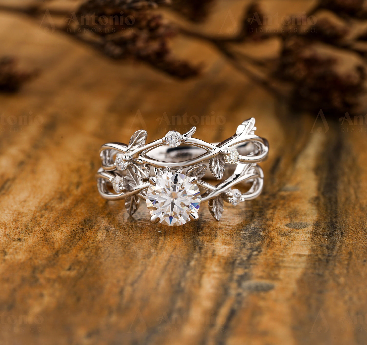 Dainty Twig Lab Grown Diamond Bridal Set