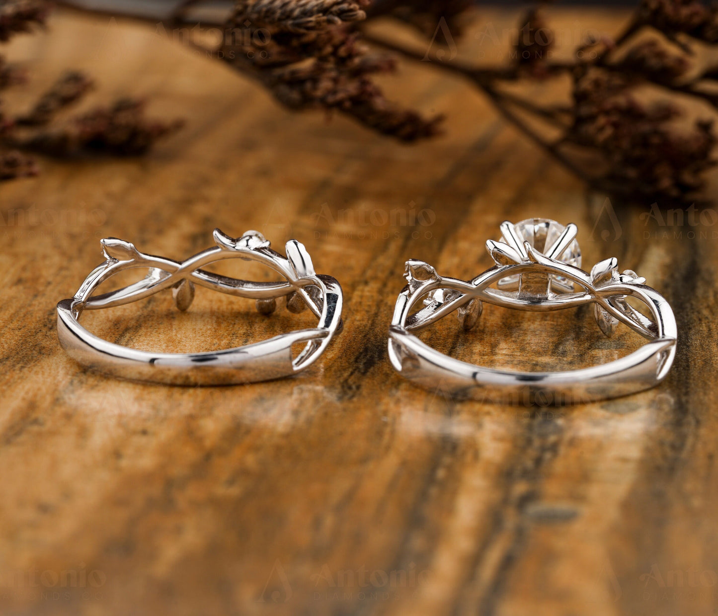 Dainty Twig Lab Grown Diamond Bridal Set