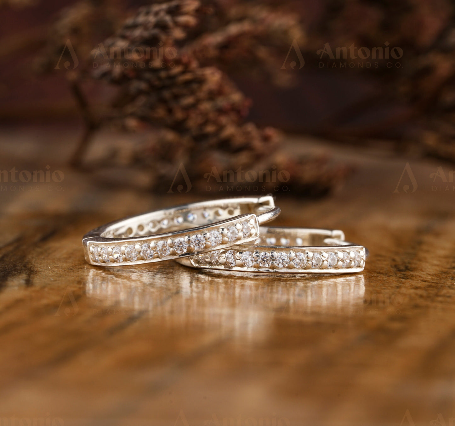 Lab Grown Diamond Hoop Earrings