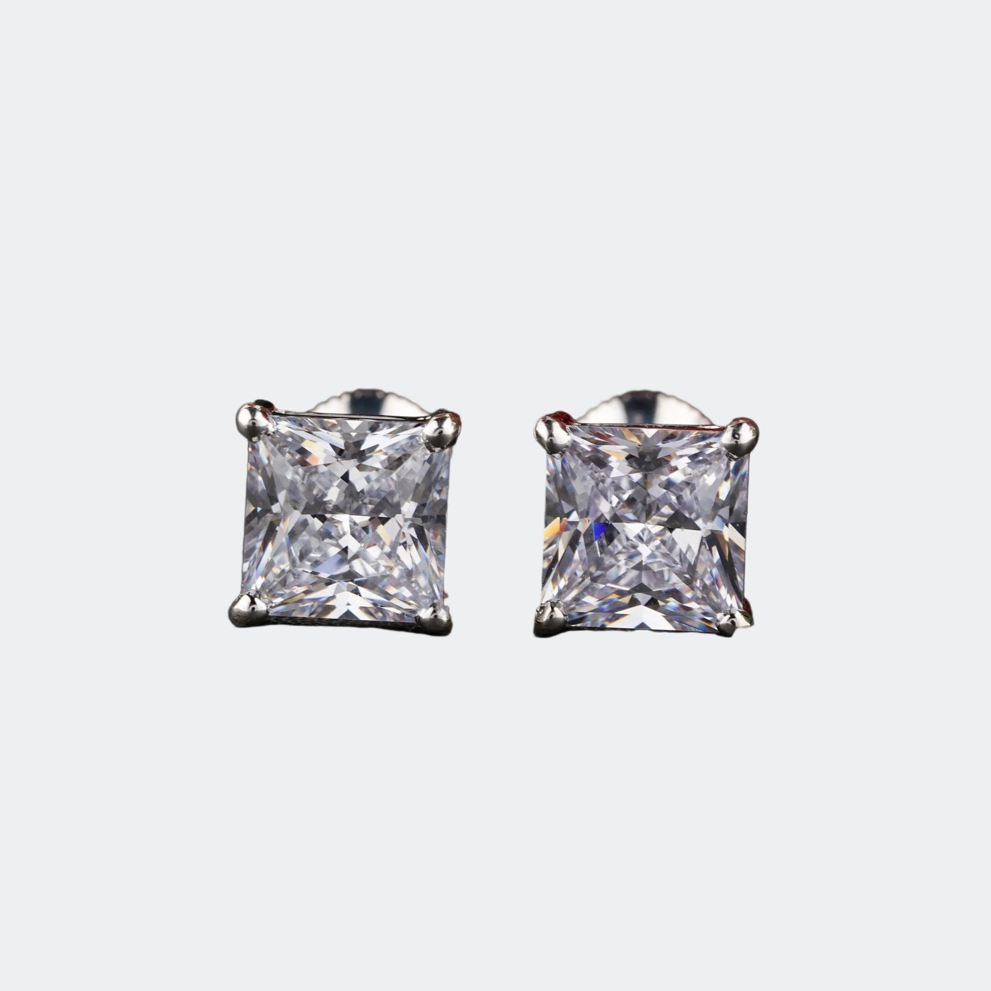 Brilliant Princess Cut Moissanite Earrings | The Perfect Everyday Luxury Earring | Gift For Her