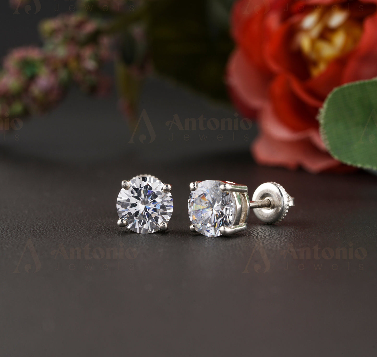 Moissanite Stud Earrings