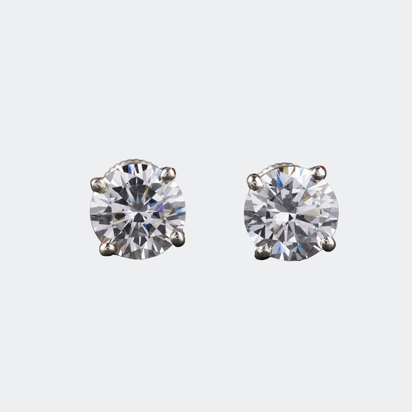 Classic Brilliance Round Moissanite Stud Earrings | Timeless Elegance | Gift For Her