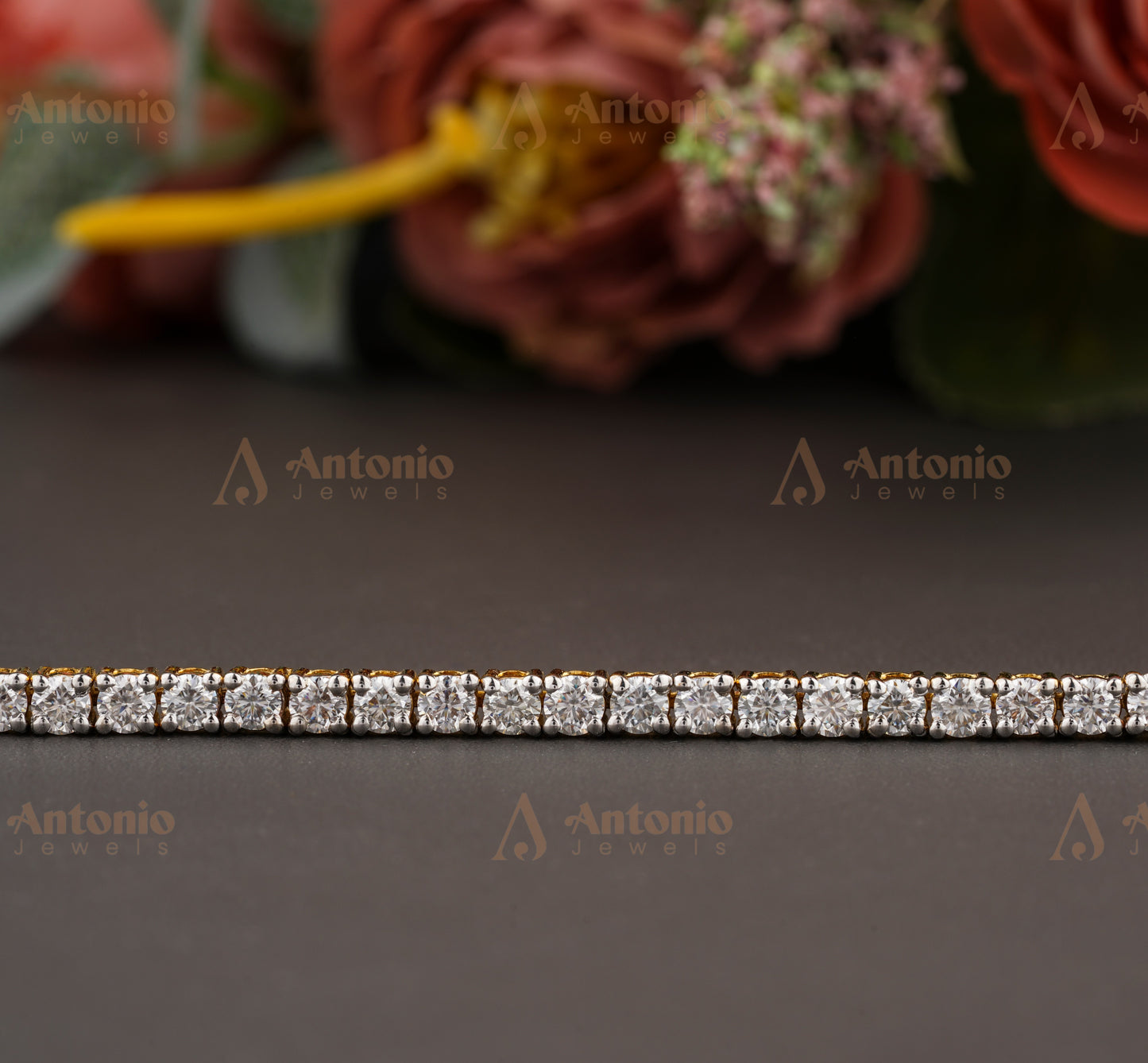 2.6MM Tennis Bracelet, 14K Yellow Gold Tennis Bracelet