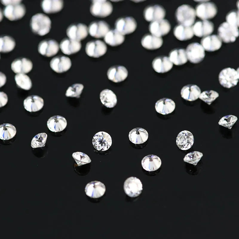 Small Round Brilliant Moissanite Diamonds